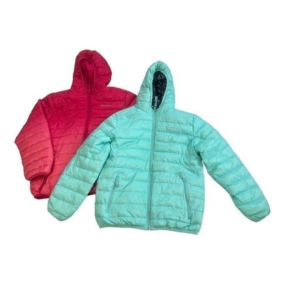 2 Eddie Bauer - Kids (14-16) - Reversible Puffer Jackets